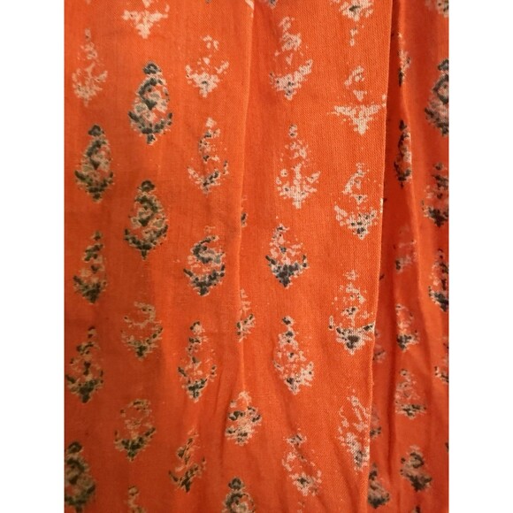 FP Dream Time Wide Leg Tangerine Boho Oversized Drawstring Lightweight Pants M - Picture 4 of 7